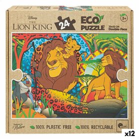 Puzzle Enfant The Lion King Double face 24 Pièces 70 x 1,5 x 50 cm (12