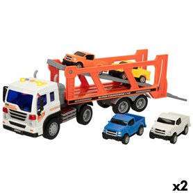 Camion porte-véhicules et Voitures à Friction Speed & Go 37,5 x 12,5 x
