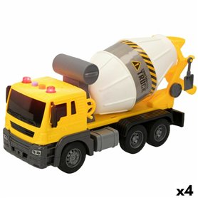 Camion avec Bétonnière Speed & Go Lumière Son 26 x 14 x 10 cm (4 Unité