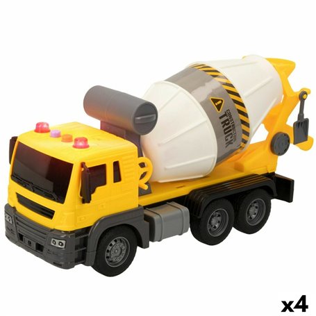 Camion avec Bétonnière Speed & Go Lumière Son 26 x 14 x 10 cm (4 Unité