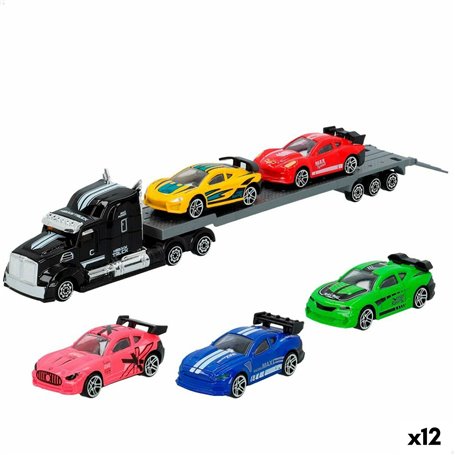 Camion porte-véhicules et Voitures Speed & Go 28 x 5 x 4,5 cm (12 Unit