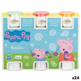 Set de souffleurs de bulles Peppa Pig 3 Pièces 60 ml (24 Unités)