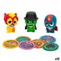 Figurines daction Eolo Super Masked 3 x 4,5 x 3,5 cm (12 Unités)