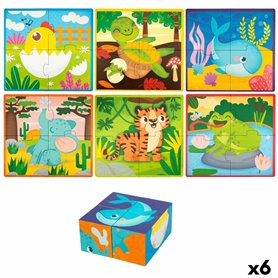 Puzzle 3D Lisciani animaux 4 Pièces 22 x 23 x 1 cm (6 Unités)