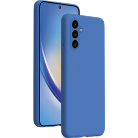 Coque Silicone SoftTouch Bleue pour Samsung G A35 Bigben