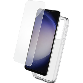 Pack G S24 Accessoires Coque Transparente + Verre trempé + SmartFrame 