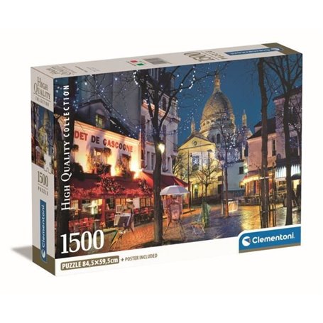 Clementoni - 1500p Paris Montmartre - 59.2 x 84.3 cm - Avec poster