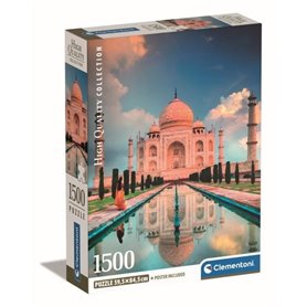 Clementoni - 1500p Taj Mahal - 59.2 x 84.3 cm - Avec poster