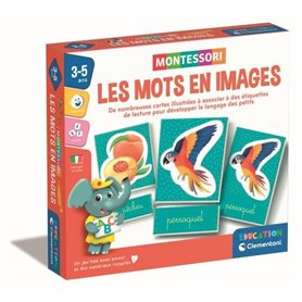 Montessori - Clementoni - Les mots en images - Jeu éducatif développem