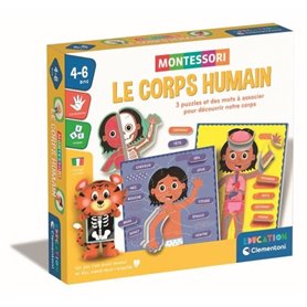Montessori - Clementoni - Le Corps Humain - Jeu éducatif pour apprendr