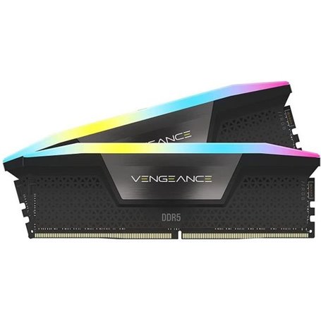 Mémoire RAM - CORSAIR - Vengeance RGB DDR5 RAM 32Go (2x16Go) 6000MHz C