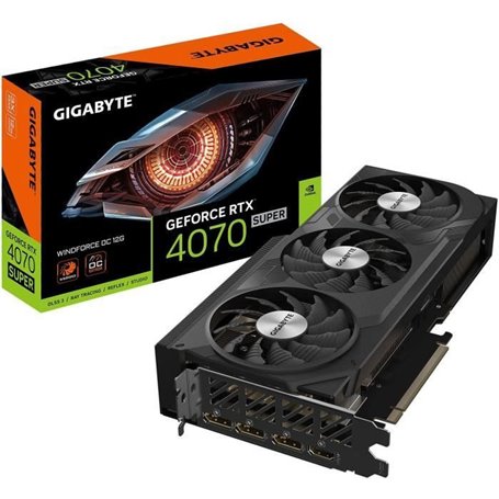 GIGABYTE - Carte Graphique - GeForce RTX 4070 SUPER WINDFORCE OC 12G