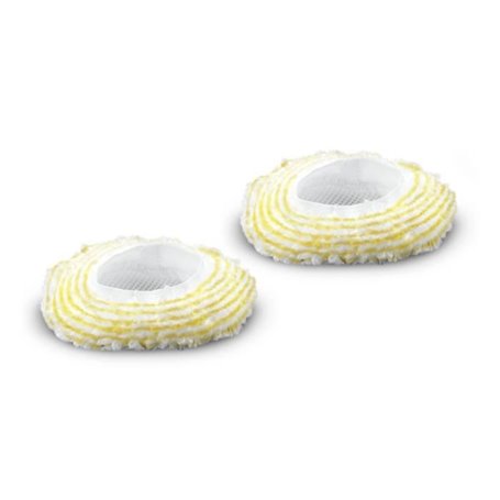 KARCHER -  2 Bonnettes pour brosse ronde - Compatible nettoyeurs vapeu