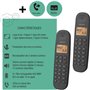 Téléphone fixe sans fil - LOGICOM - DECT ILOA 255T DUO - Noir - Avec r