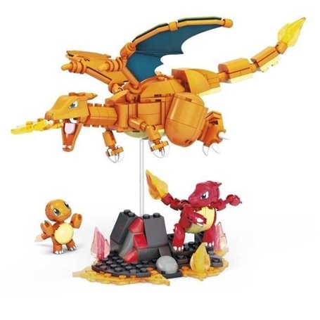 Jeu de construction Salameche Evolution - Mega Bloks - HFG06 - 313 pie