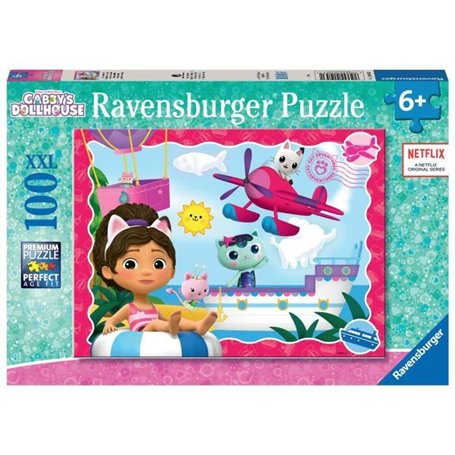 Ravensburger-GABBY'S DOLLHOUSE-Puzzle 100 pieces XXL - L'aventure des 