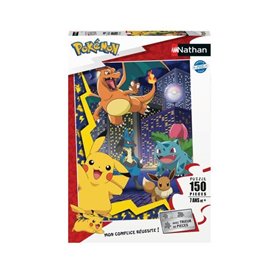 Nathan-POKEMON-Puzzle 150 pieces - La ville des Pokémon-4005556861897-