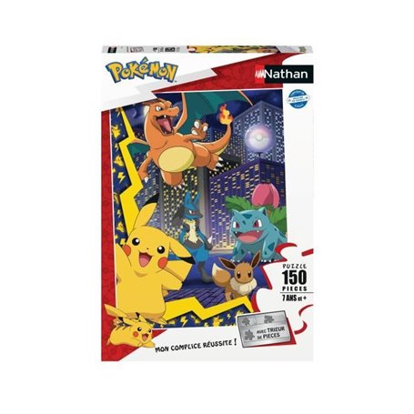 Nathan-POKEMON-Puzzle 150 pieces - La ville des Pokémon-4005556861897-