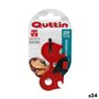 Ouvre-boîte Quttin Rouge Papillon Pliable 7 x 4 x 0,3 cm (24 Unités)