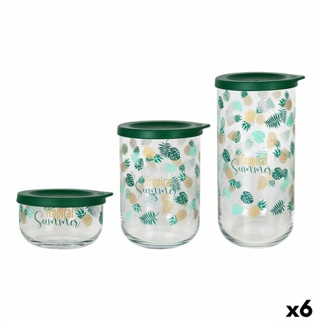 Set de Boites LAV Tropical Summer Verre 3 Pièces (6 Unités)