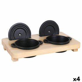 Casseroles Viejo Valle Fonte Avec support 30 x 18 cm (4 Unités)