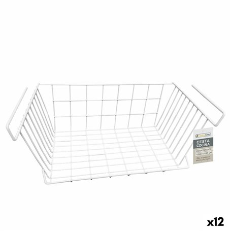 Corbeille pour étagère de cuisine Confortime Blanc 43 x 24,4 x 18,5 cm