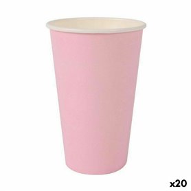 Set de Verres Algon Produits à usage unique Carton Rose 10 Pièces 330 