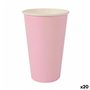 Set de Verres Algon Produits à usage unique Carton Rose 10 Pièces 330 