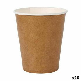 Set de Verres Algon Produits à usage unique papier kraft 12 Pièces 250