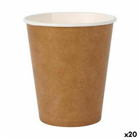 Set de Verres Algon Produits à usage unique papier kraft 12 Pièces 250