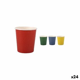 Set de Verres Algon Produits à usage unique Carton Multicouleur 20 Piè