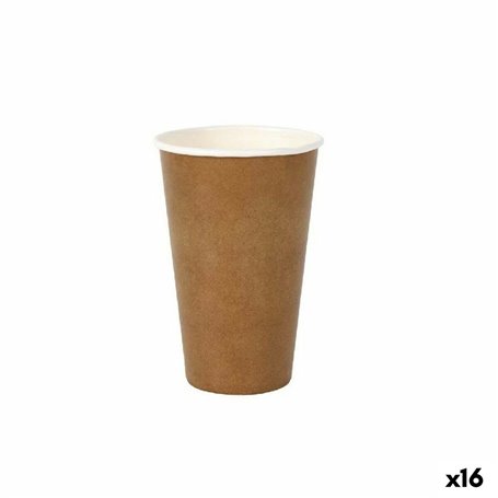 Set de Verres Algon Produits à usage unique papier kraft 15 Pièces 450