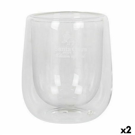 Set de Verres Santa Clara Thermique Verre Borosilicaté 2 Pièces (2 Uni