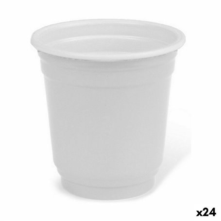 Ensemble de Verres à Liqueur Algon Réutilisable Blanc Plastique 36 Piè