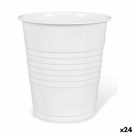 Lot de verres réutilisables Algon Café Blanc Plastique 25 Pièces 100 m