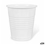 Lot de verres réutilisables Algon Café Blanc Plastique 25 Pièces 100 m