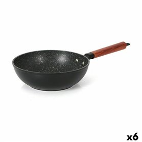 Wok Quttin Doha Aluminium forgé 47 x 24 x 8 cm (6 Unités)