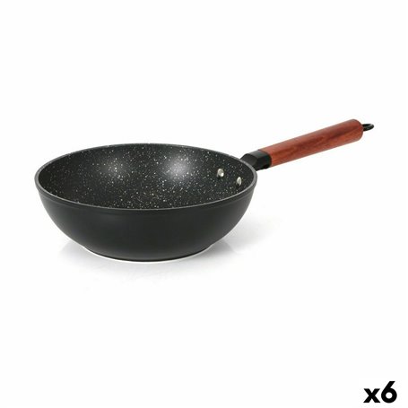 Wok Quttin Doha Aluminium forgé 47 x 24 x 8 cm (6 Unités)