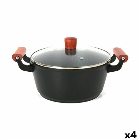 Casserole avec Couvercle en Verre Quttin Doha 34 X 24 X 13 CM (4 Unité