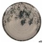 Assiette plate La Mediterránea Aspe Gris Ø 26 x 2,5 cm (12 Unités)