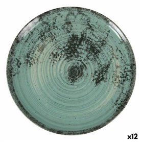 Assiette plate La Mediterránea Aspe Turquoise Ø 26 x 2,5 cm (12 Unités