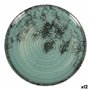 Assiette plate La Mediterránea Aspe Turquoise Ø 26 x 2,5 cm (12 Unités