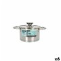 Casserole avec couvercle en verre Quttin Hermes Acier 1,8 L (6 Unités)