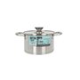 Casserole avec couvercle en verre Quttin Hermes Acier 2,8 L (6 Unités)