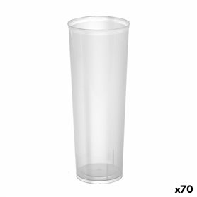 Lot de verres réutilisables Algon À Tube Transparent 6 Pièces 300 ml (