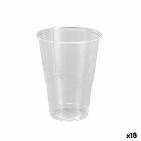 Lot de verres réutilisables Algon Plastique Transparent 12 Pièces 500 