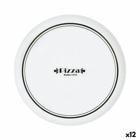 Plat pour pizza Luminarc Firend's Time Bistro Blanc Noir verre Ø 32 cm