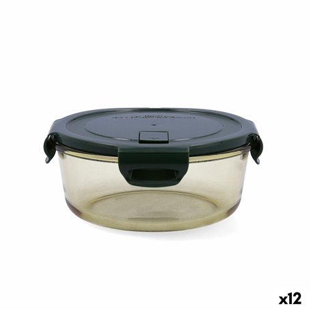 Boîte à lunch hermétique Bidasoa Infinity Ronde 970 ml Jaune verre (12
