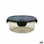Boîte à lunch hermétique Bidasoa Infinity Ronde 970 ml Jaune verre (12