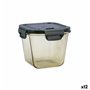 Boîte à lunch hermétique Bidasoa Infinity Carré 900 ml Jaune verre (12